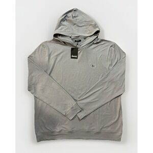 Breezy Golf Mens 2XL The Gimme Hoodie Moisture Wicking Pullover Light Grey‎ NWT